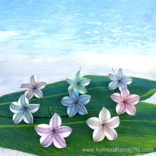 Hand-made Morocco Style Foam Plumeria Hair Pick